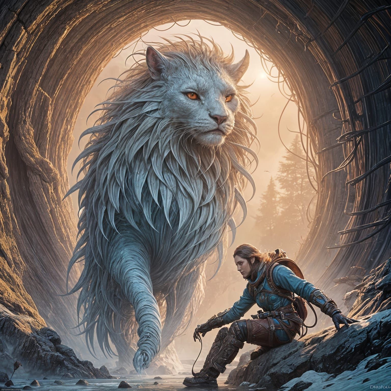 Smooth, Relaxed Movement in Detailed Matte Painting