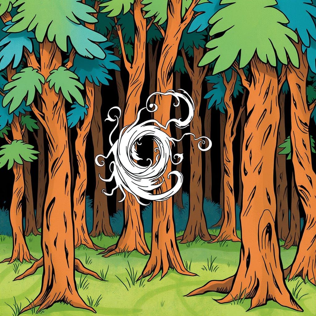 Whimsical Wood Whirlwind in Dr. Seuss Style