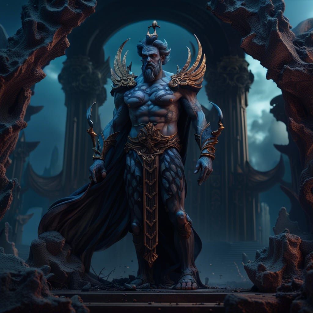 Hades: Greek God in Detailed Matte Painting