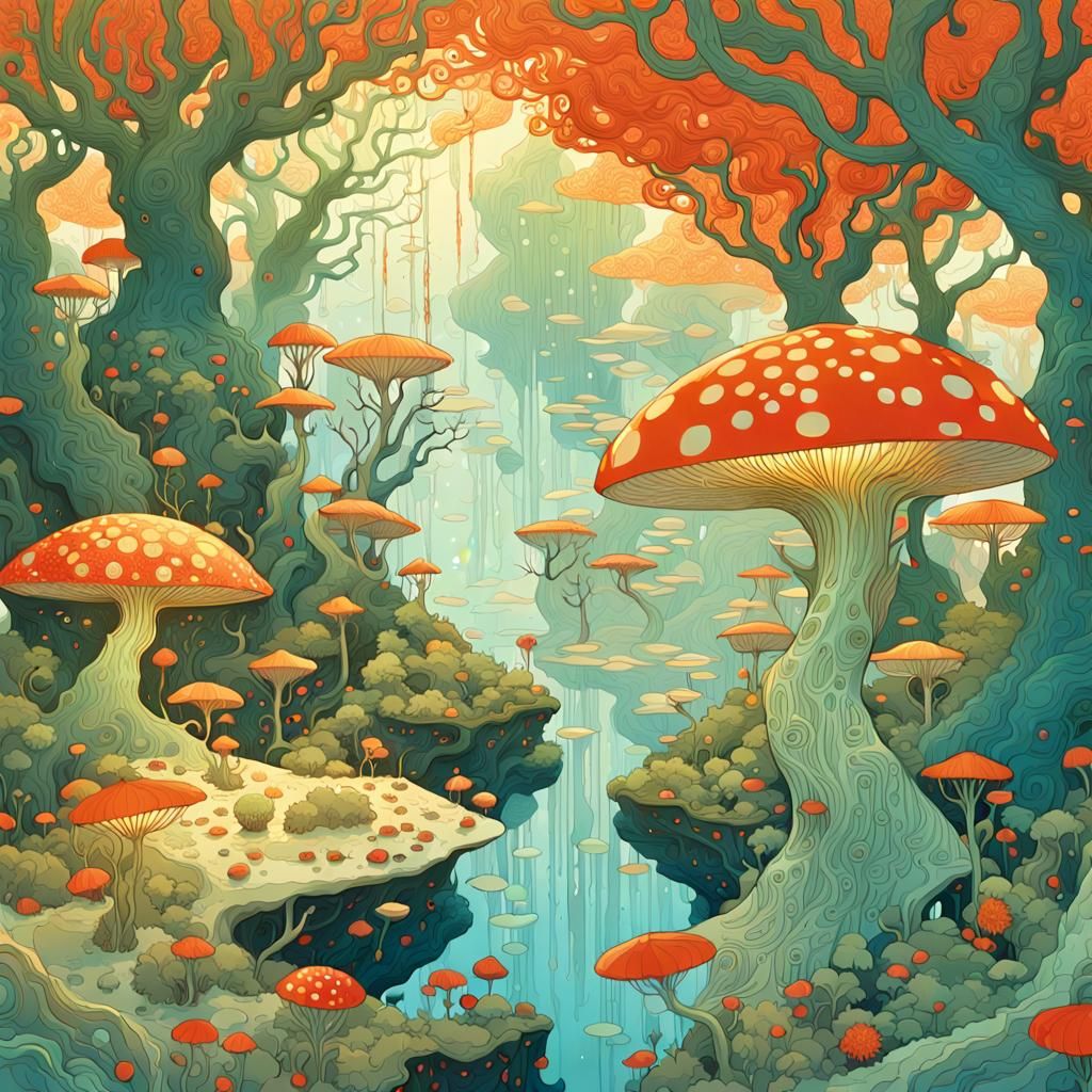 Surreal Mythical Creatures in a Fairy-Tale Dreamscape