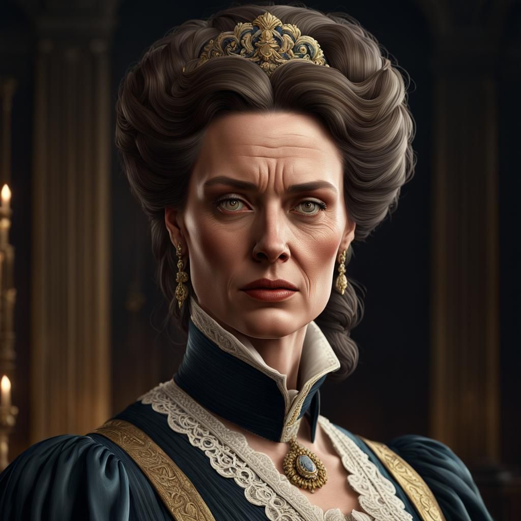 Defiant Beauty: Rebecca Sharp Portrait in 8K