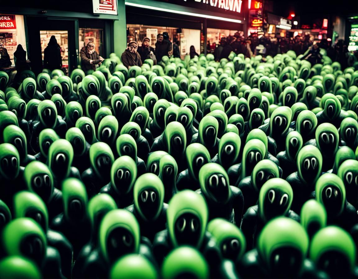 Alien Invasion on Black Friday in Dark Science Fiction