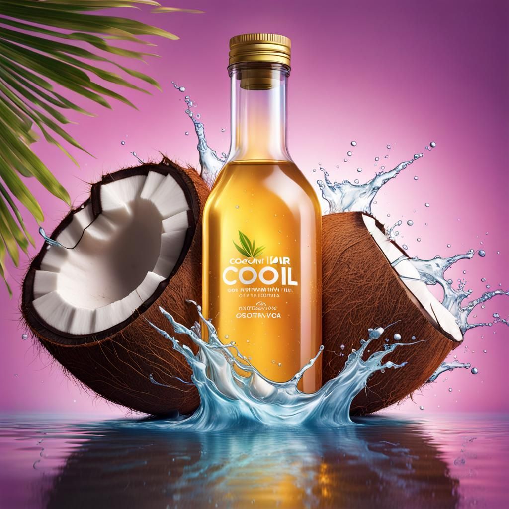 "coconut hair oil advertisement"