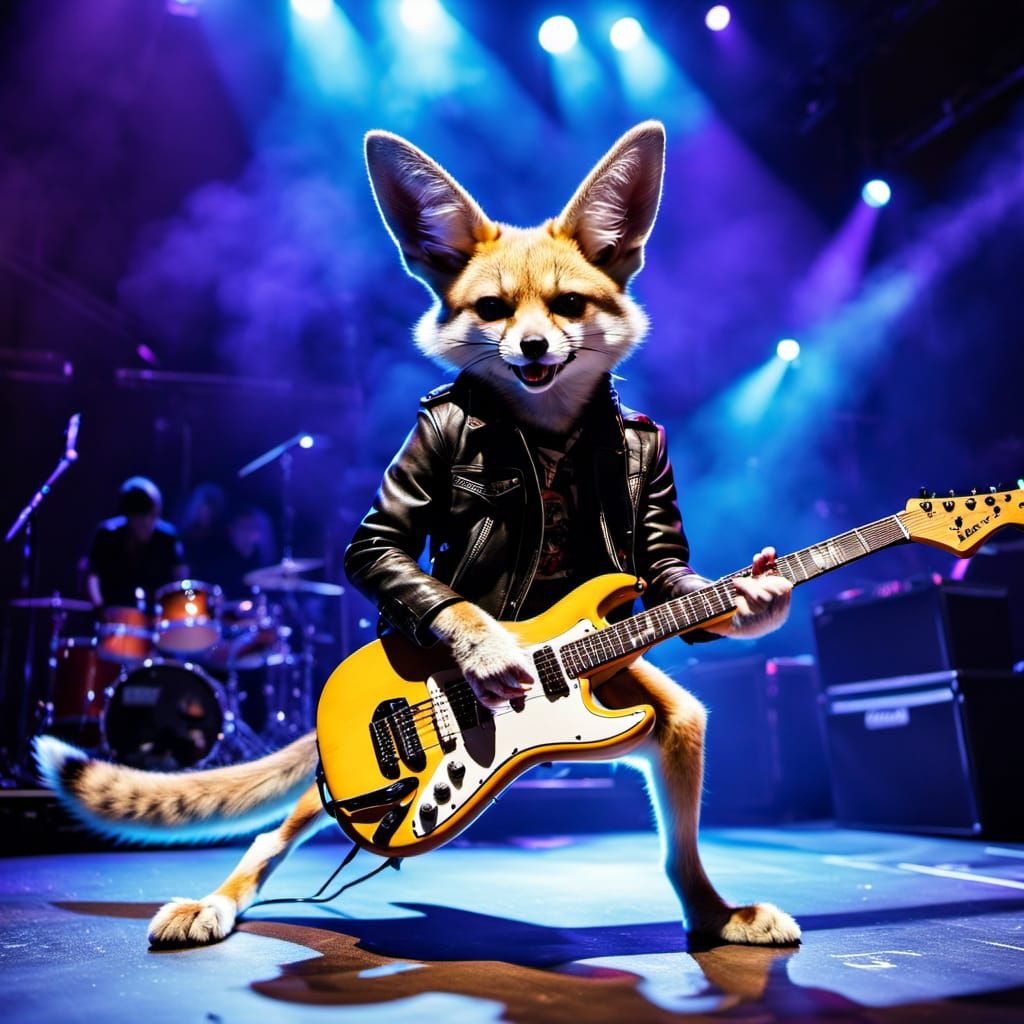 Rockstar in High-Energy Concert Moment