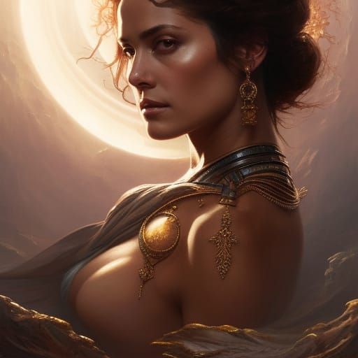 Detailed Portrait of Dejah Thoris in Fantasy Art Style