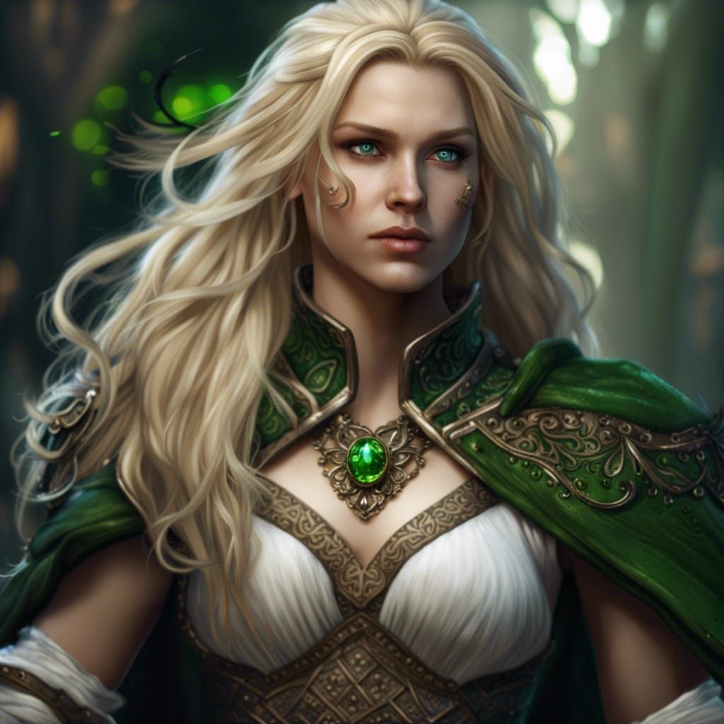 Detailed Matte Painting of a Human Bard