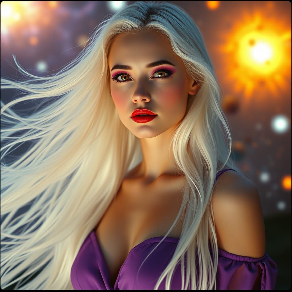 Goddess of Cosmic Birth in Ethereal Beauty