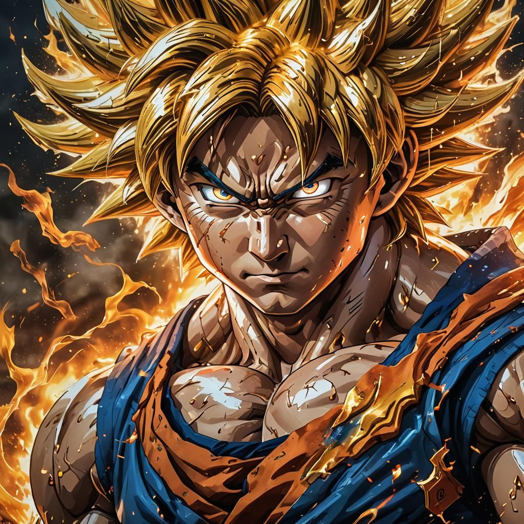 Hyperrealistic Goku Saves the World