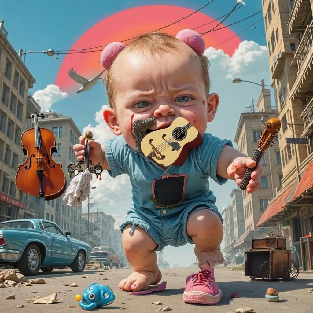 Giant Baby Causes Citywide Destruction