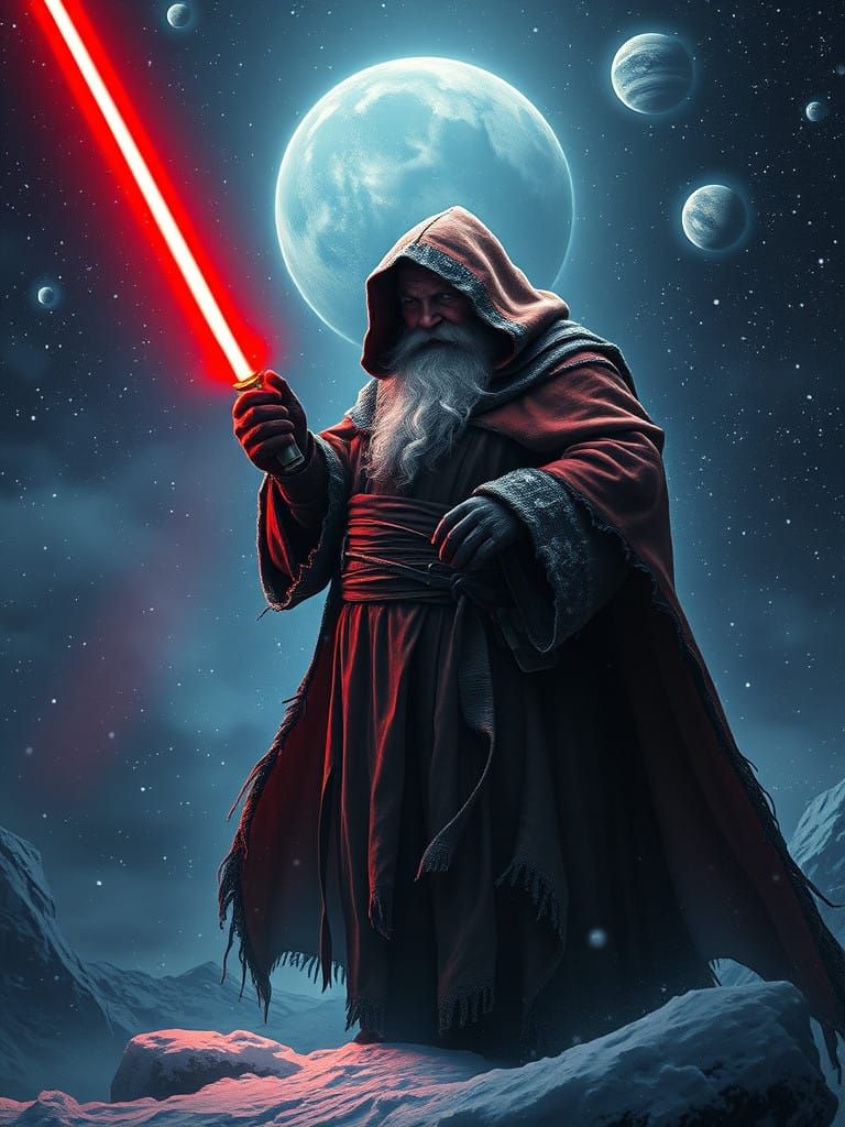 Dark Santa Claus Lightsaber Sith Lord