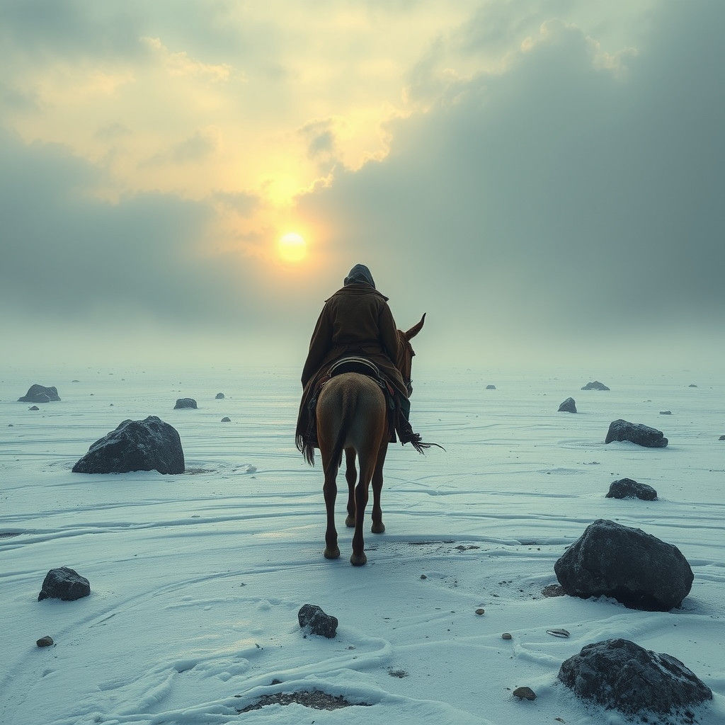 Icy Plain Rider: Fantasy Concept Art