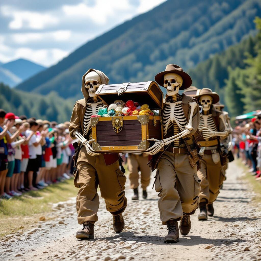 Skeleton Crew Hauls A Heavy Treasure Chest