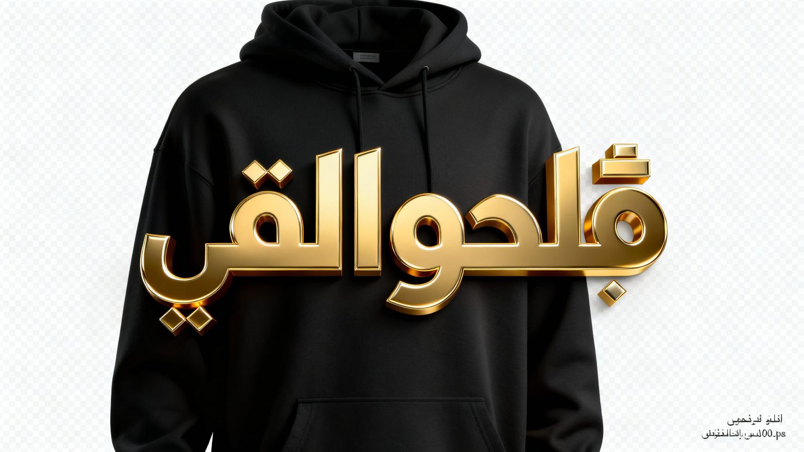 Luxurious Golden 'رانوم' Logo in Modern Typography