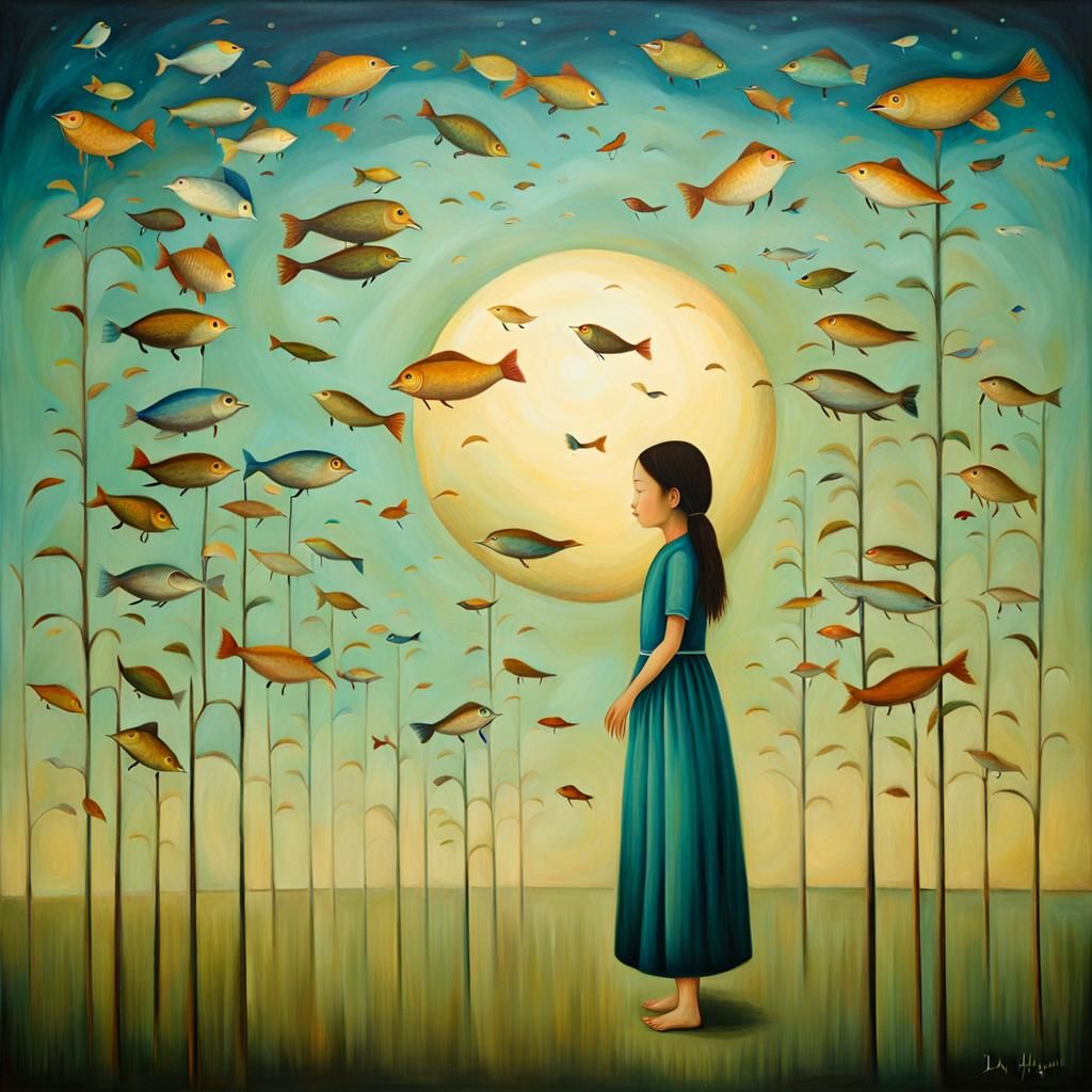 Infinite Consciousness Dreamscape in Surrealist Style