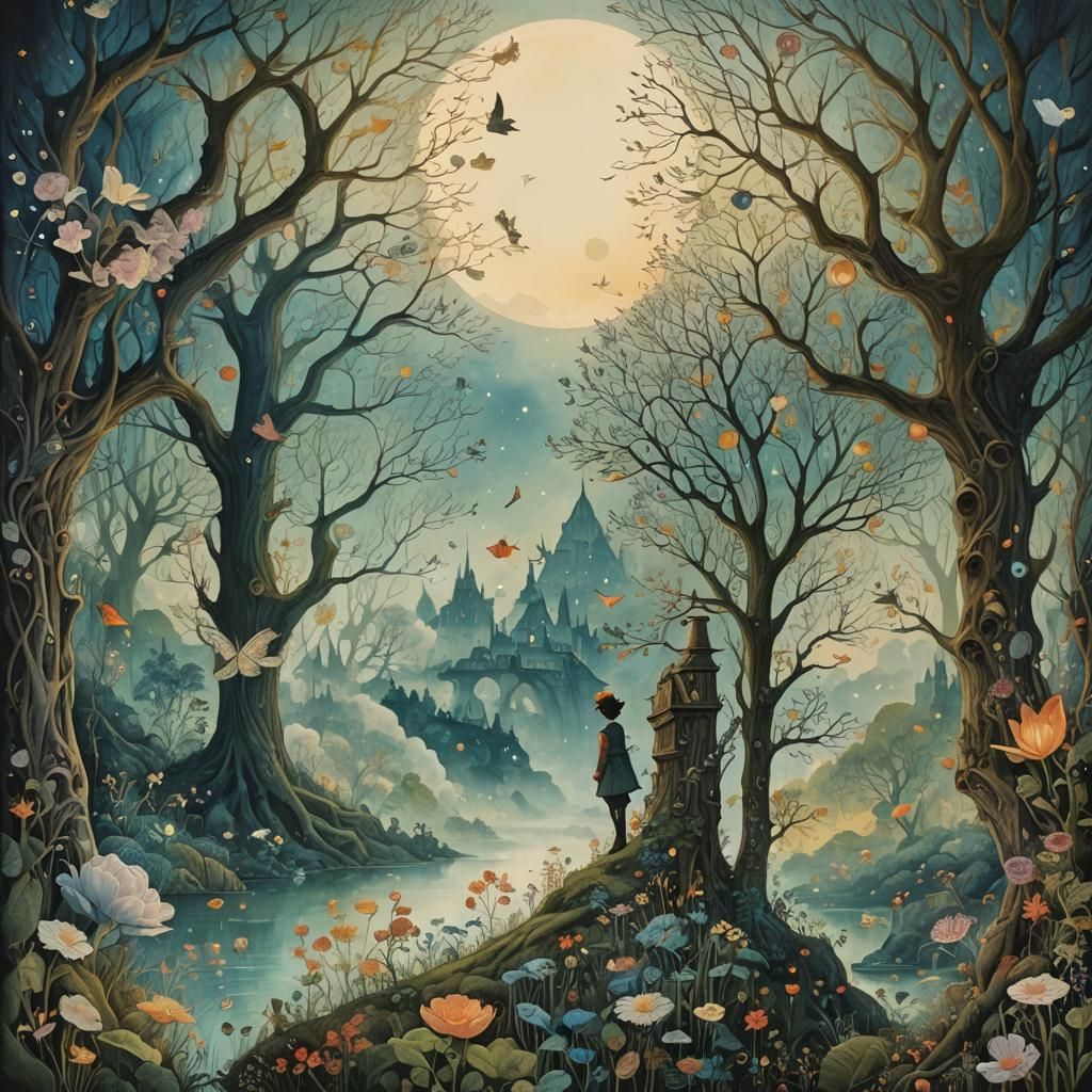 Dream Within a Dream Conceptual Illustration