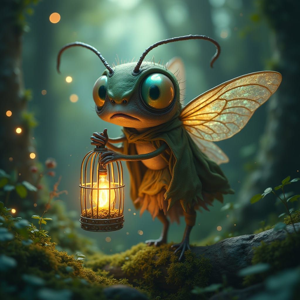 Whimsical Forest Captivity in a Fantasy Realm