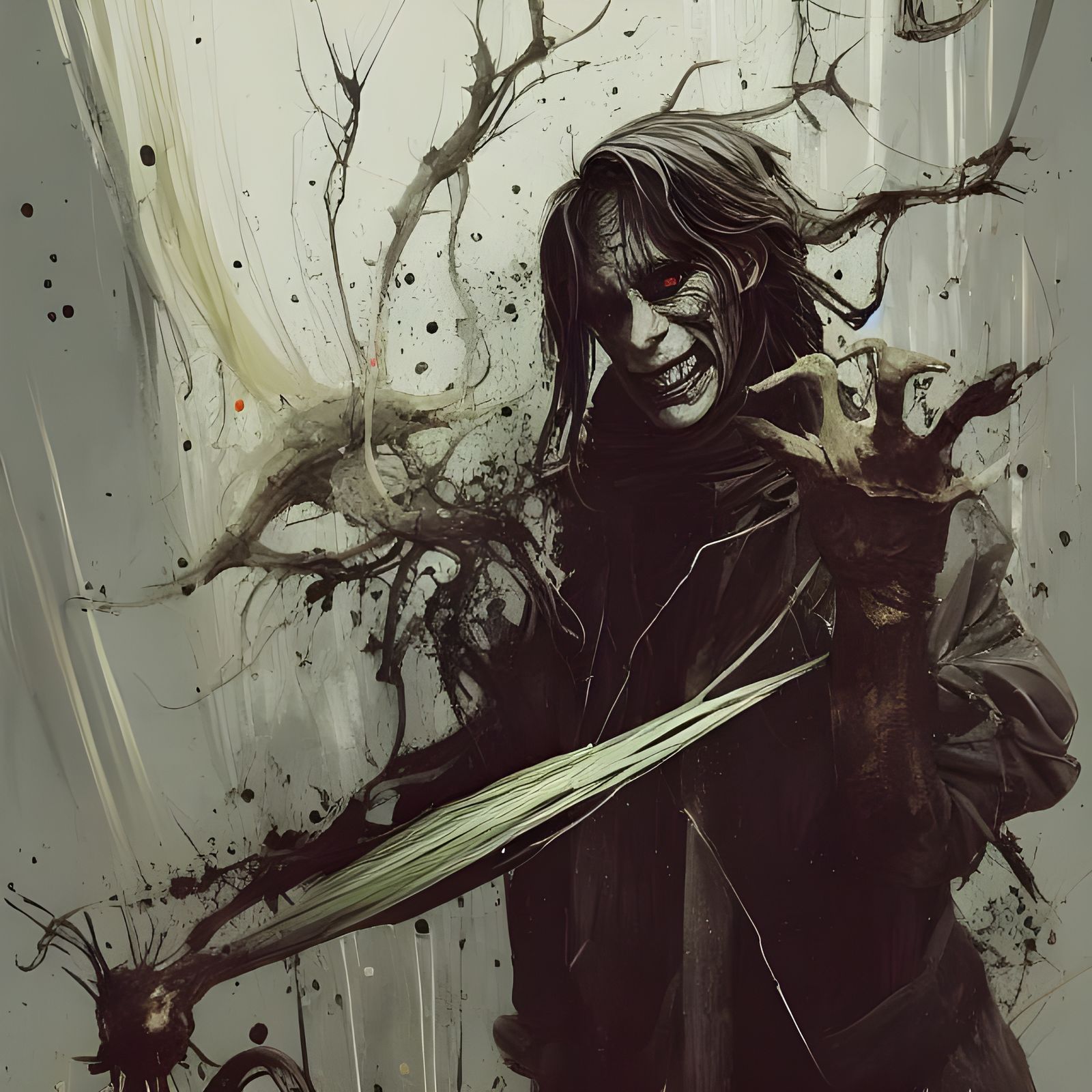 Terrifying Rumpelstiltskin Portrait in Horror Style