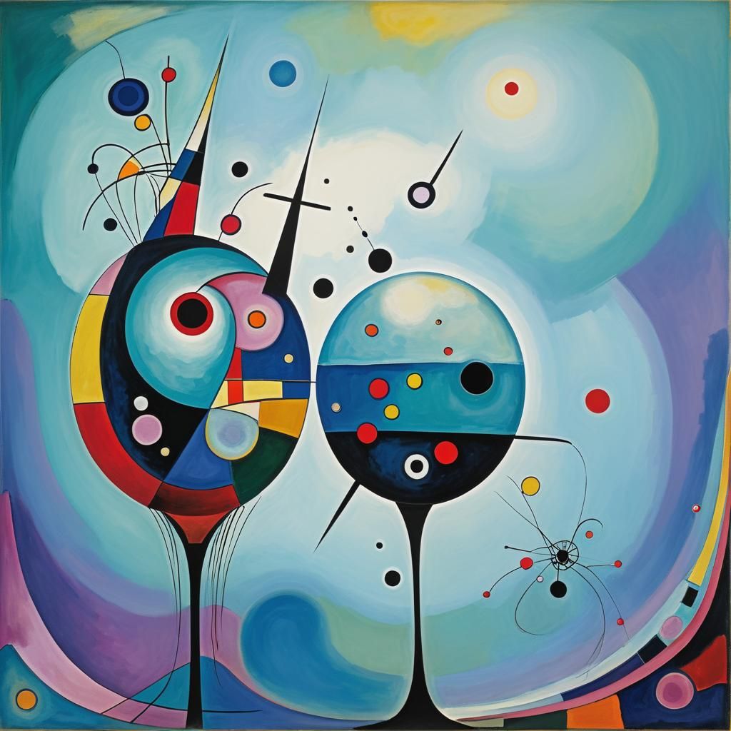 Colorful Abstract Geometric Painting