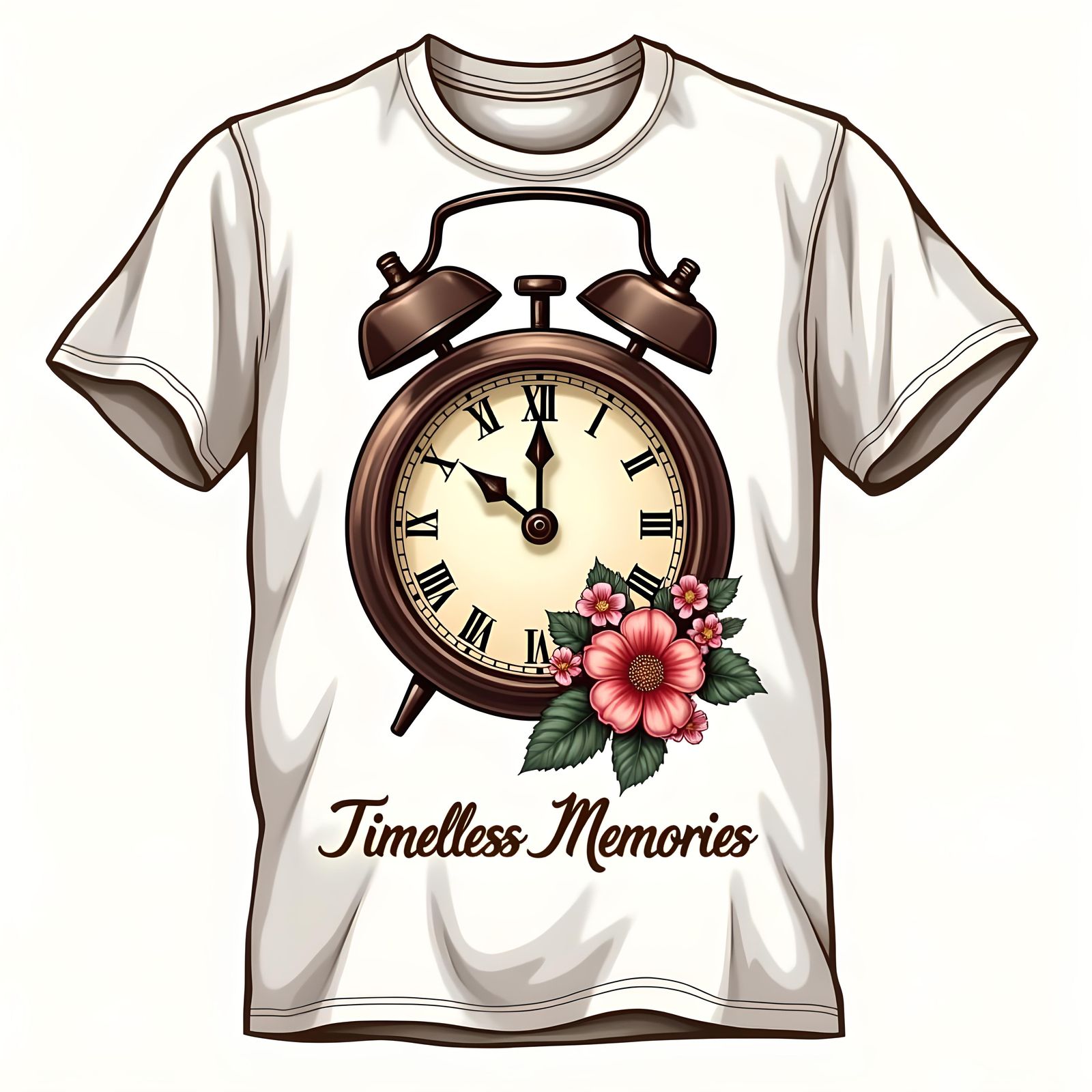 Elegant Retro T-Shirt Design with Greek Motif