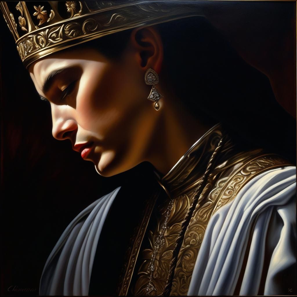 Dramatic Oil Painting: The Futility of Trusting Mortals