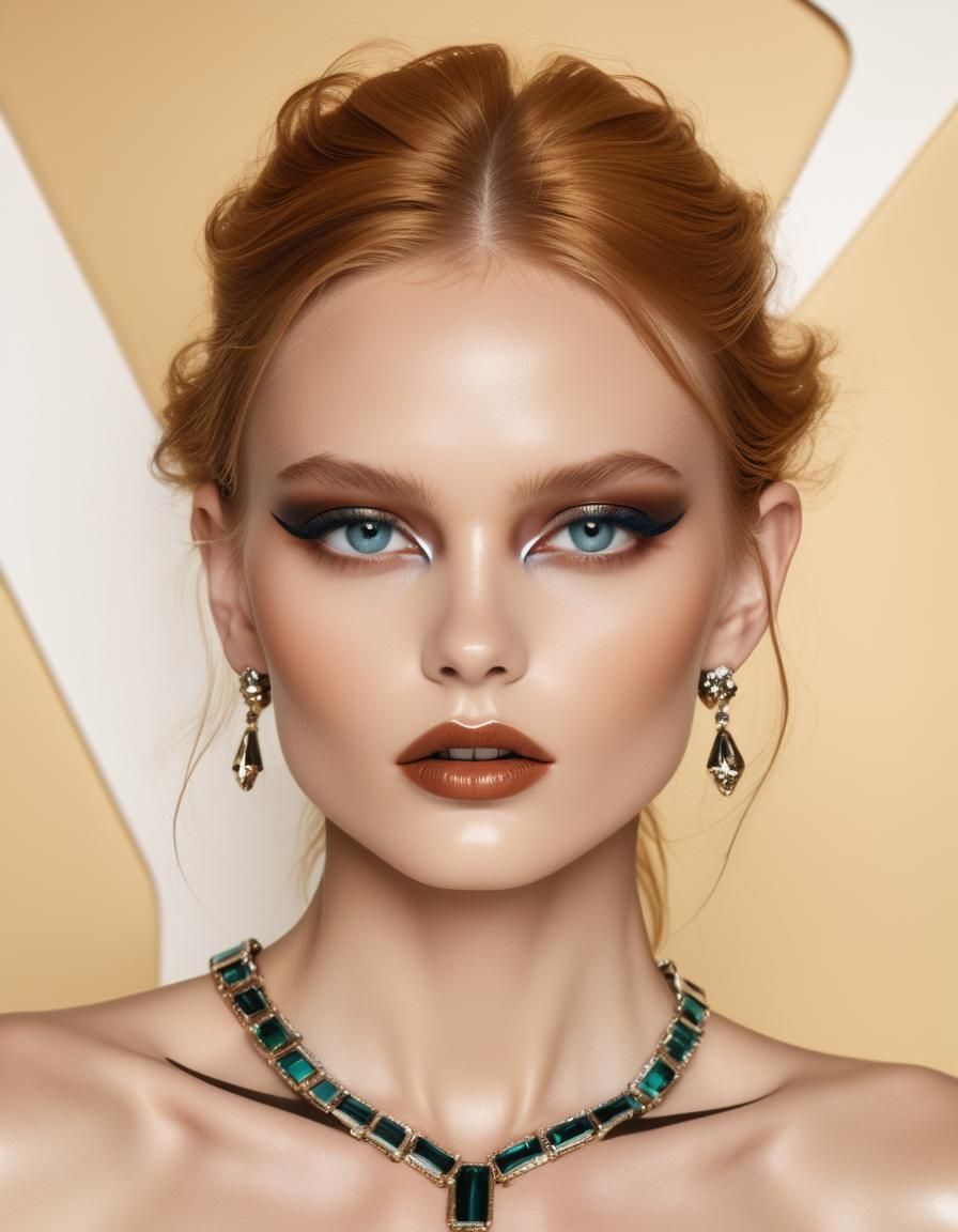 Avant-Garde Fashion Portrait in Editorial Photography Style