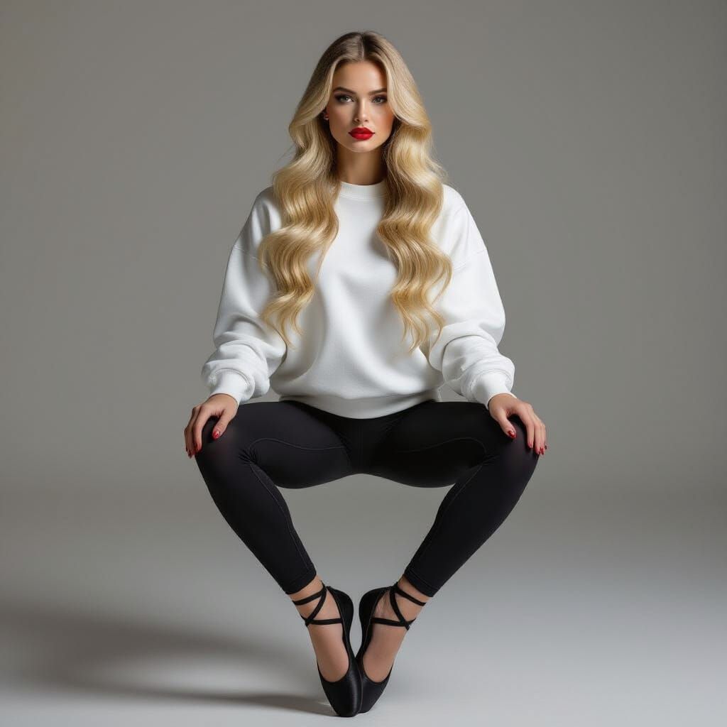 Ballet Dancer in Dramatic Photorealistic Style