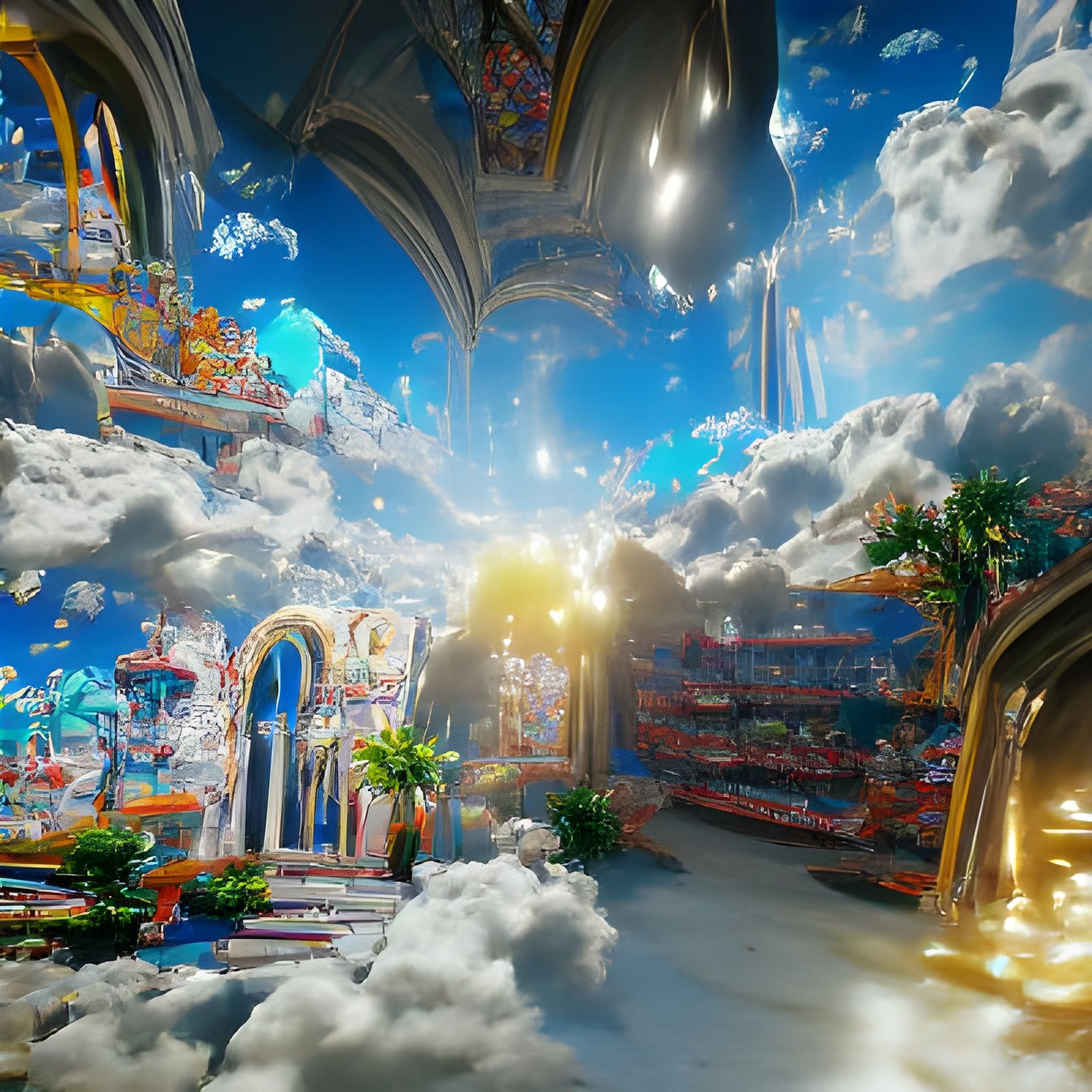 Heavenly Vista in Detailed 3D Rendering