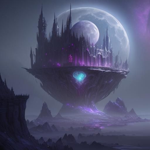 Diamond Moon Fantasy Concept Art