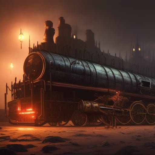 The terrible steampunk vampire locomotive