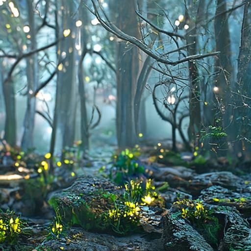 Enchanted Elven Forest: Matte Painting in 8K