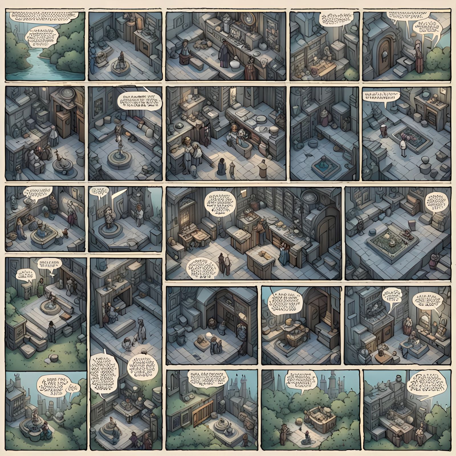 Abstract Miasma: A Labyrinthine AI Creation