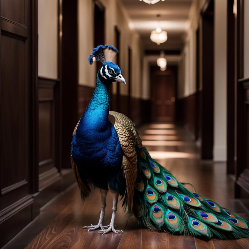 Peacock in the Hall