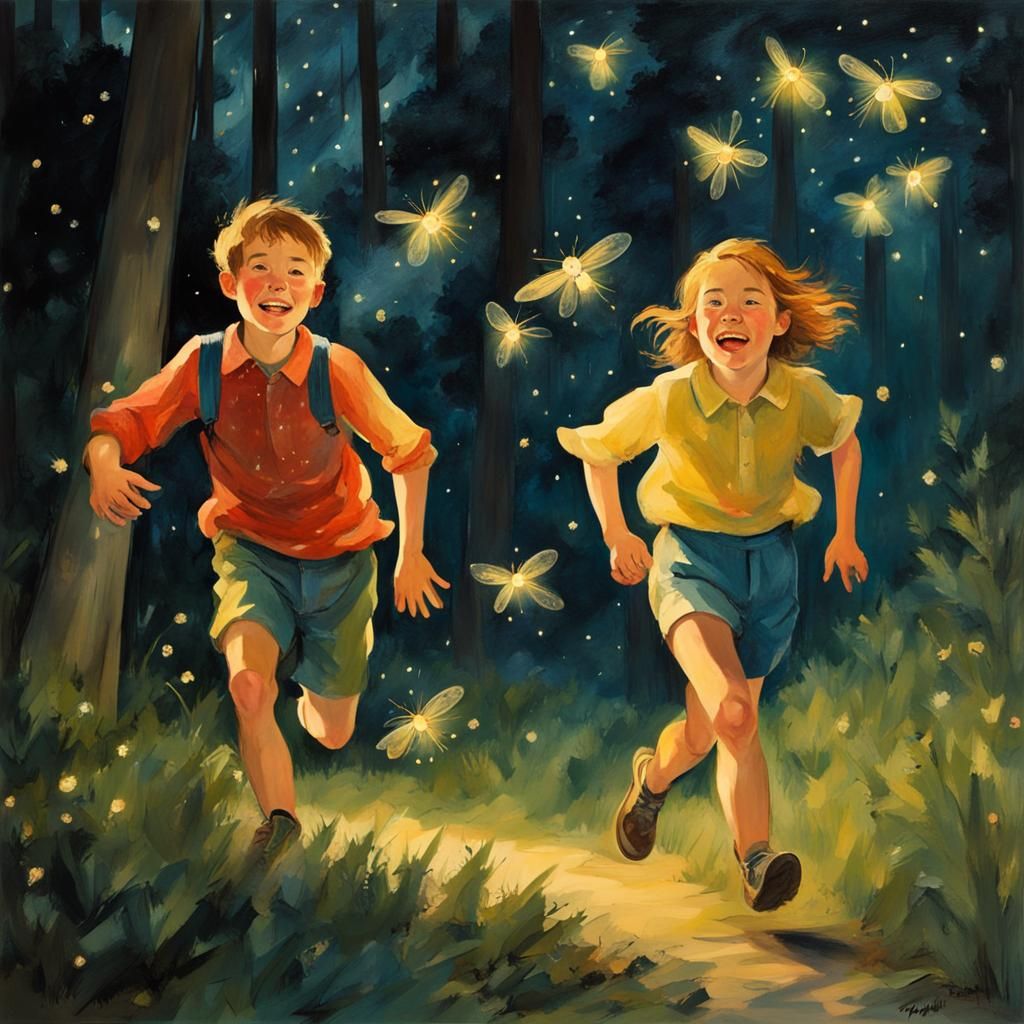 Catching fireflies!