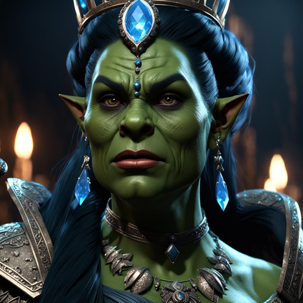 Horrifying Orc Princess in Cinematic 3D