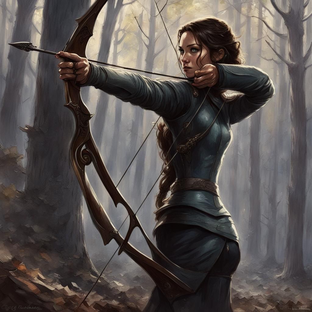 Archer in Dark Fantasy Style