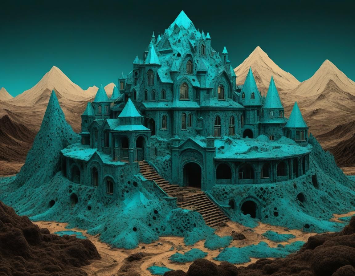 Marigolds in Sepia: A Hypermodern Botanical Illustration