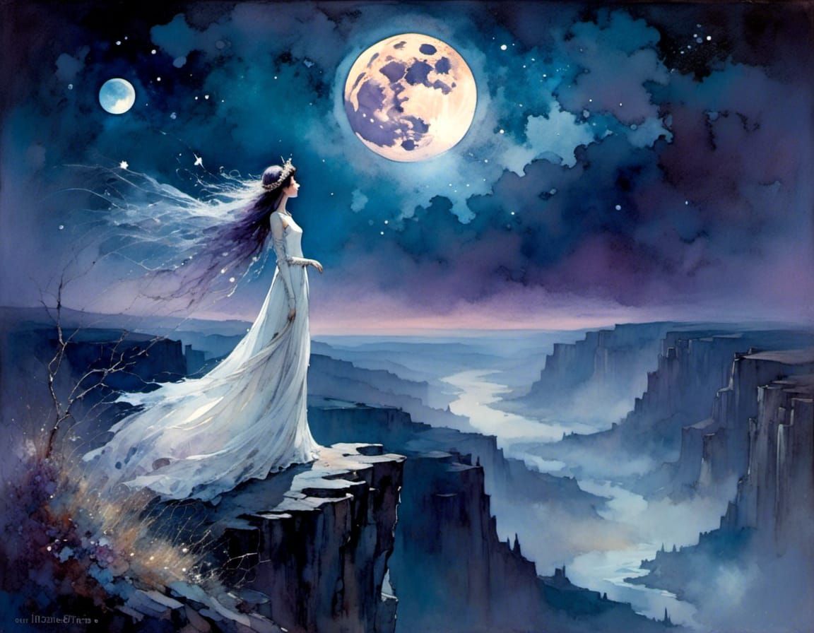 dreamy enchanting lunar lullaby, celestial moon inspired <lo...