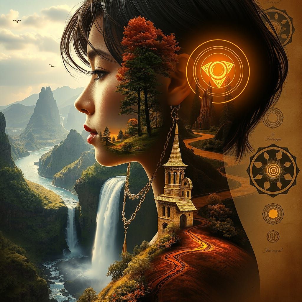 Surreal Portrait Connects Human Spirit to Nature's Infinite...