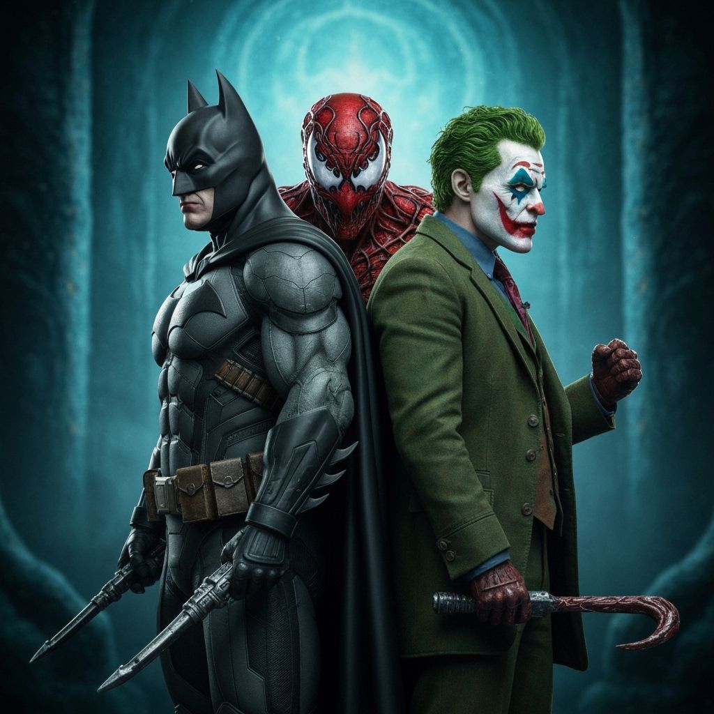 Batman and Joker Unite Against Carnage in Dark Cinematic Sty...