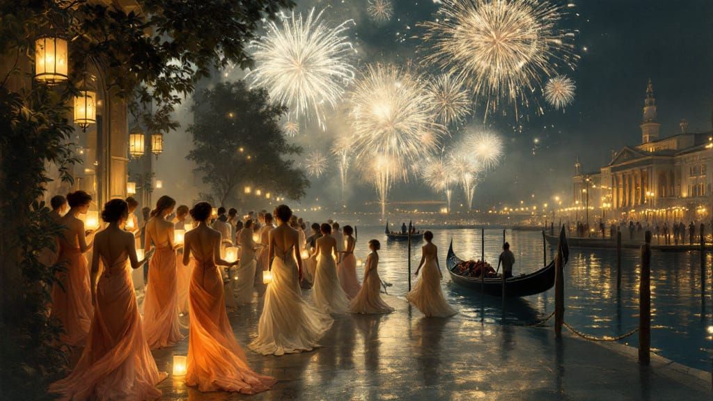 Luminous Night Fête with Fireworks and Lanterns