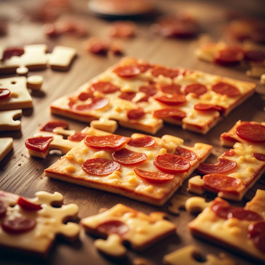 Pizza Jigsaw Puzzle: Cinematic Food Photography