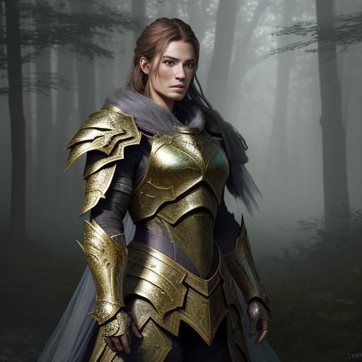 Mystical Forest: RPG Characters in Ethereal Light