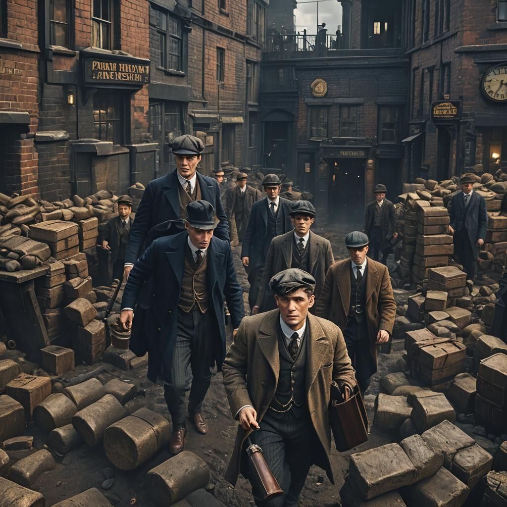 Thomas Shelby from Peaky Blinders: Detailed Matte Painting