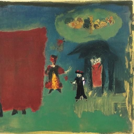 Vampire's Gift: Rothko and Korovin Inspired Art