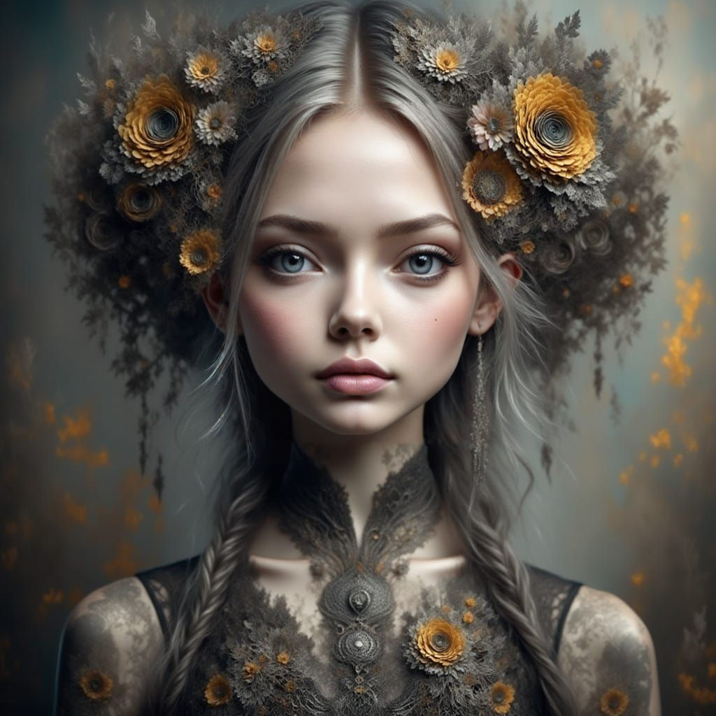 Ethereal Fairy in Intricate Lace