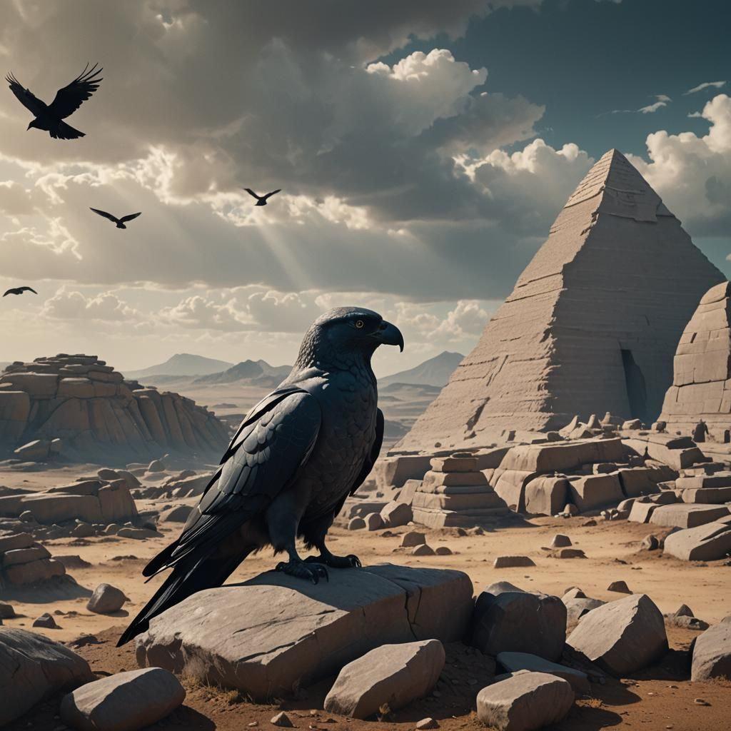 Quartz Sphinx in Cinematic Anime Style