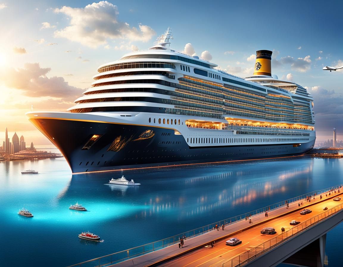 Hogwarts Cruise Ship with Airport, Professional Photography