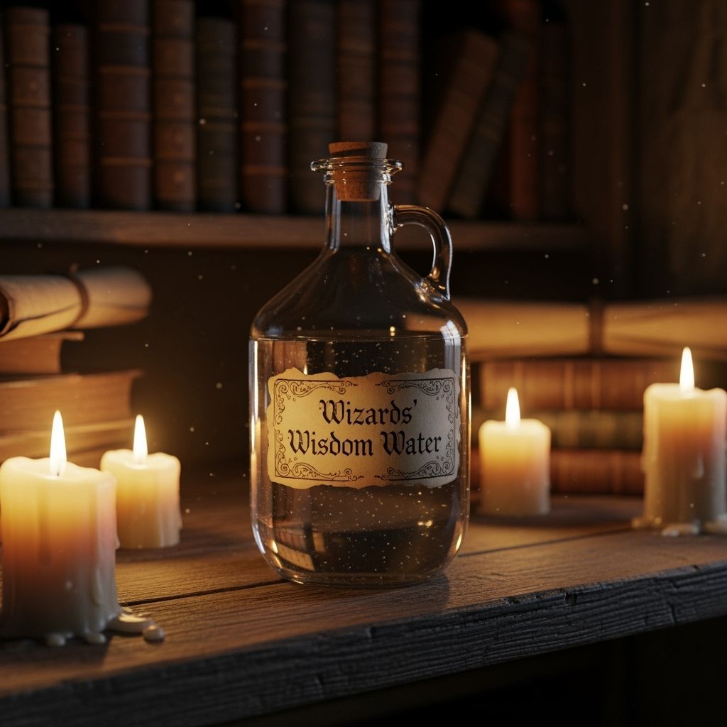 Wizards' Wisdom Water in Medieval Study