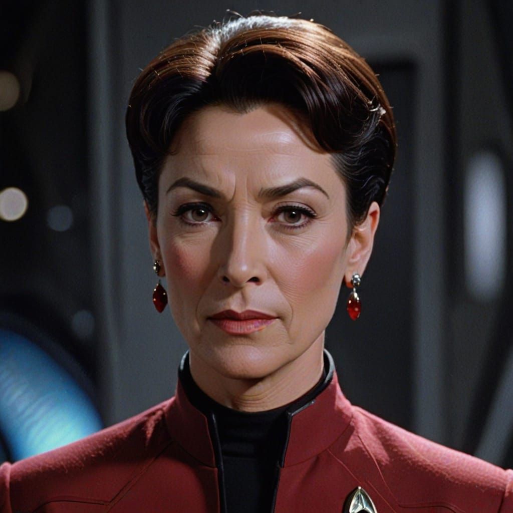 Bajoran Woman in Star Trek Uniform Portrait