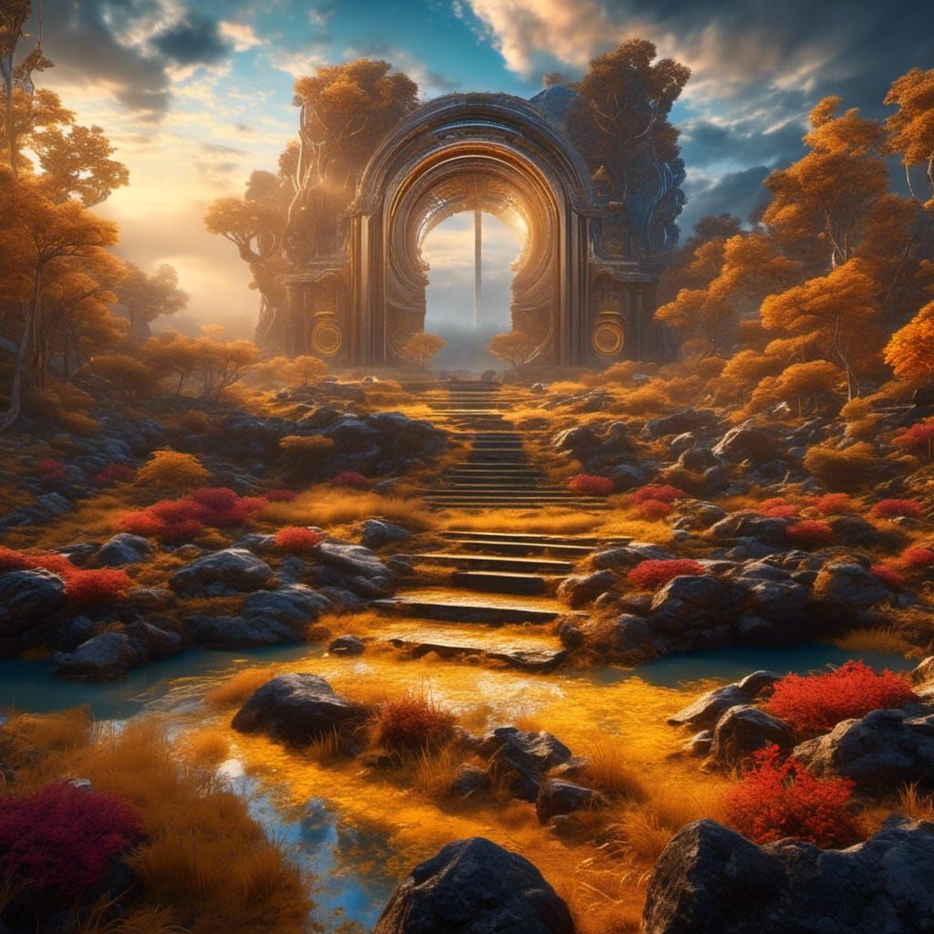 Interdimensional Portal to a Bioluminescent Home